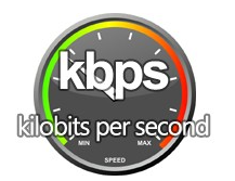 キロビット毎秒（kbps）