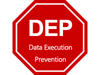 データ実行防止（DEP：Data Execution Prevention）