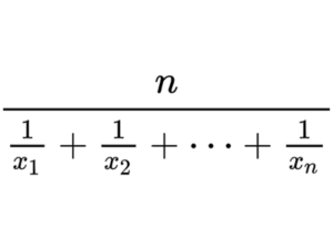 調和平均（harmonic mean）