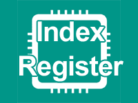 インデックスレジスタ（index register）