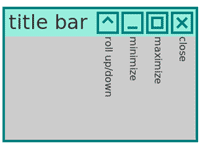 タイトルバー（title bar）