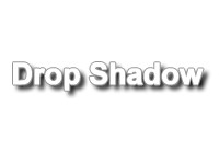 ドロップシャドウ（drop shadow）