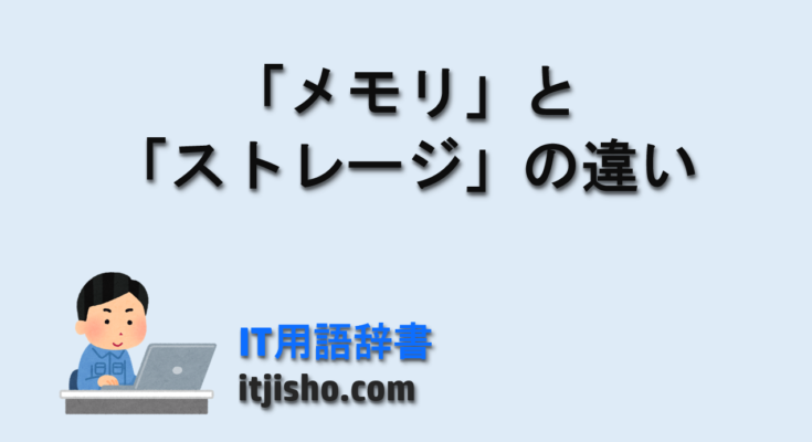 「メモリ」と「ストレージ」